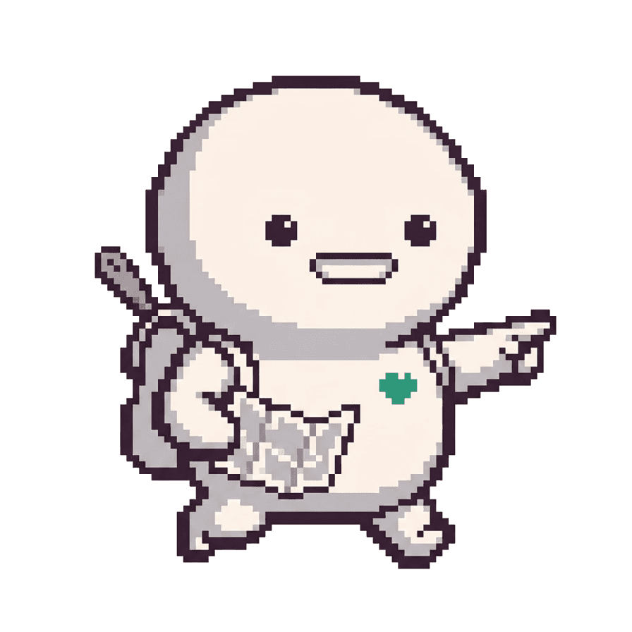 ノープランの冒険家のキャラクターシール